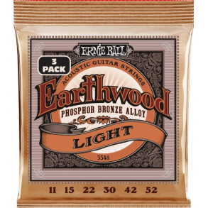 Ernie Ball 3548 Earthwood PSB Light 3-Pack